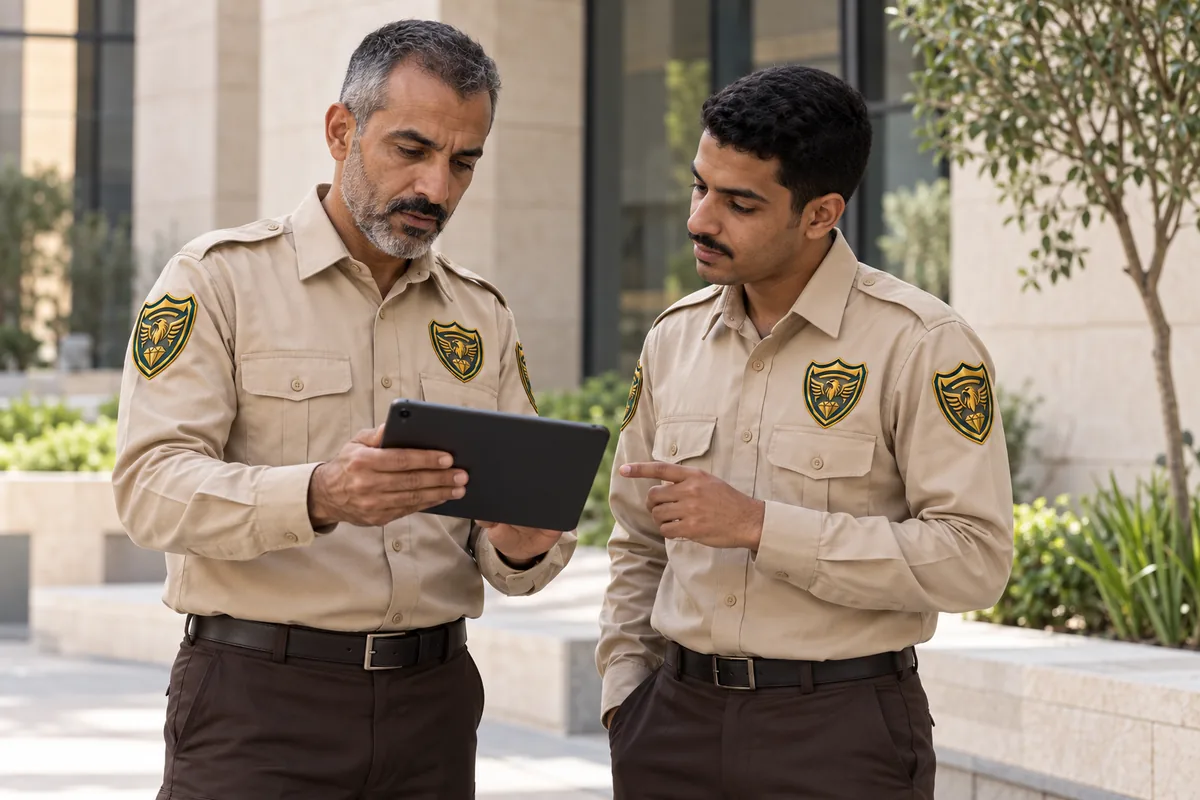 مهام مشرف الأمن: تسليم الورديات ومتابعة الملاحظات